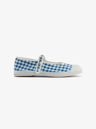 Bensimon Babies Femme Summer Vichy Marine - Mavi Desenli Kadın Ayakkabısı