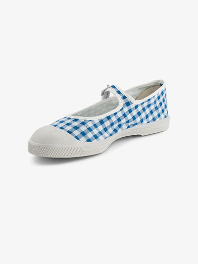 Bensimon Babies Femme Summer Vichy Marine - Mavi Desenli Kadın Ayakkabısı