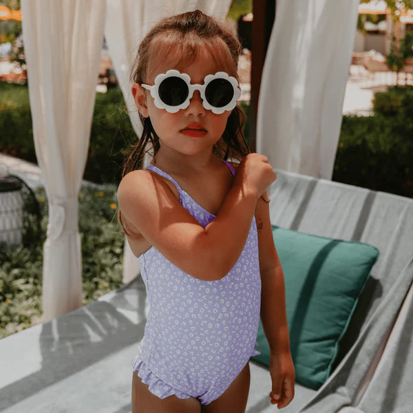 Swim Essentials Leopard Lila UV Korumalı Mayo 4-6 Yaş