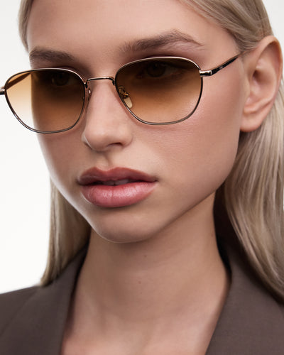 Chimi Polygon Soft Gold Brown - Yetişkin Güneş Gözlüğü