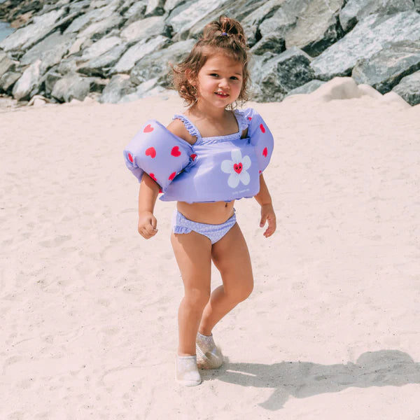 Swim Essentials Flower Hearts Puddle Jumper Kolluklu Yüzme Yeleği 2-6 Yaş