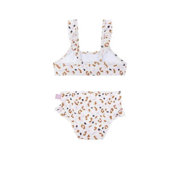 Swim Essentials Leopard Kaki UV Korumalı Bikini 4-6 Yaş