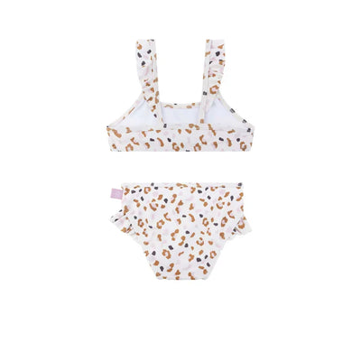 Swim Essentials Leopard Kaki UV Korumalı Bikini 4-6 Yaş