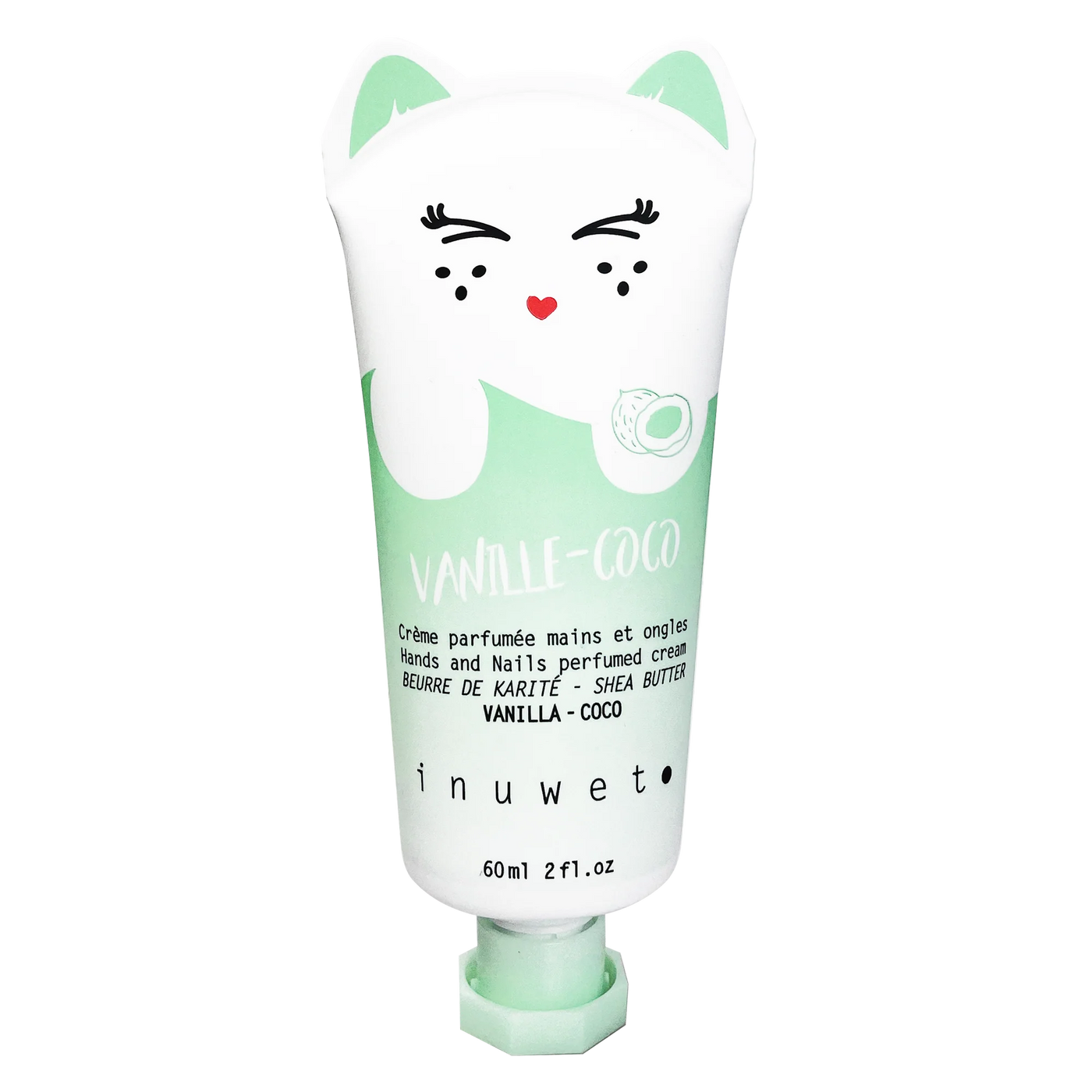 INUWET HANDS CREME VANILLA COCONAT 60ML  VANİLYA - HİNDİSTAN CEVİZİ AROMALI NEMLENDİRİCİ EL KREMİ