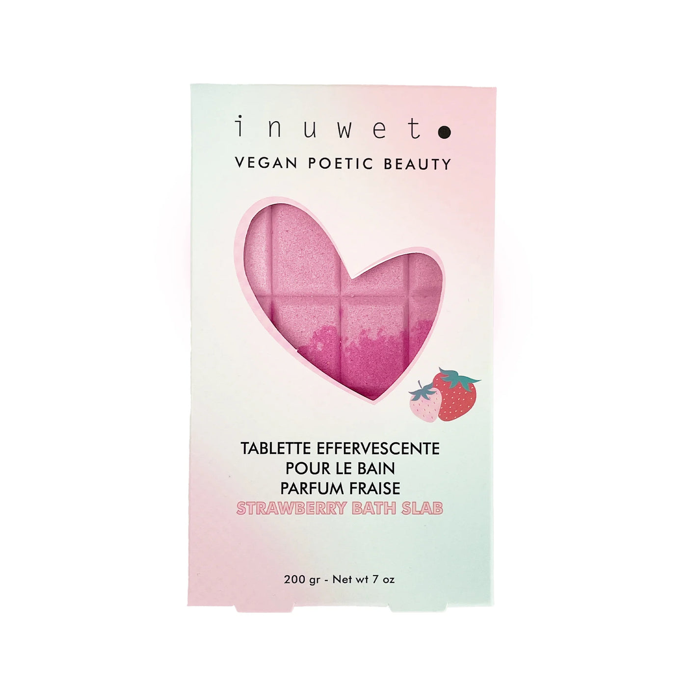 Inuwet -  Bath Slap Strawberry Çilek Kokulu Tablet