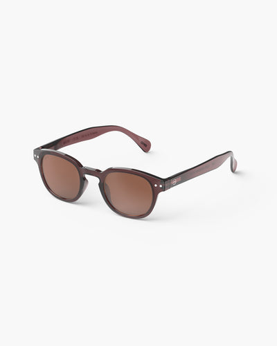 Izipizi Sun #C Old Leather - Koyu Kahverengi Yetişkin Güneş Gözlüğü
