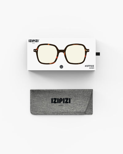 Izipizi Screen Office Tortoise - Kahverengi Yetişkin Ekran Koruma Gözlüğü