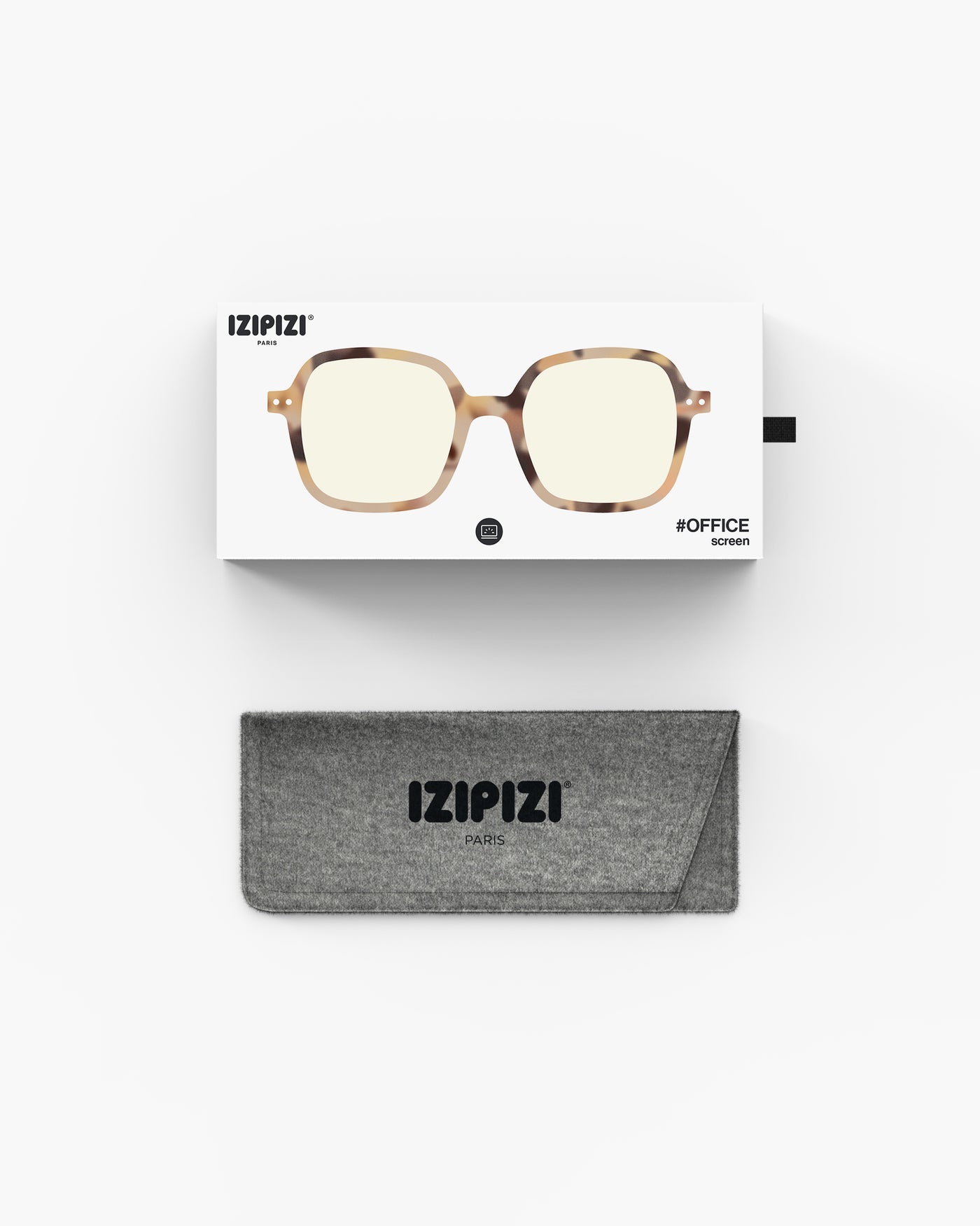 Izipizi Screen Office Light Tortoise - Açık Kahverengi Yetişkin Ekran Koruma Gözlüğü