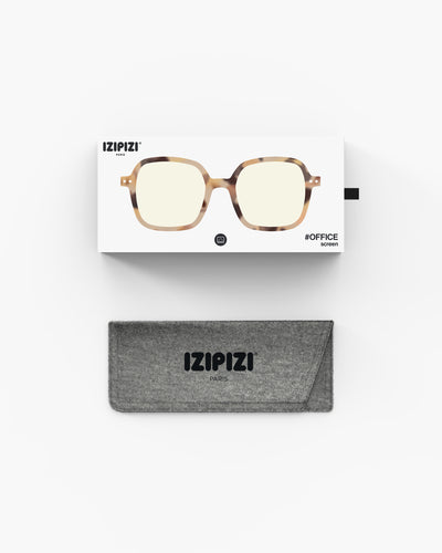Izipizi Screen Office Light Tortoise - Açık Kahverengi Yetişkin Ekran Koruma Gözlüğü