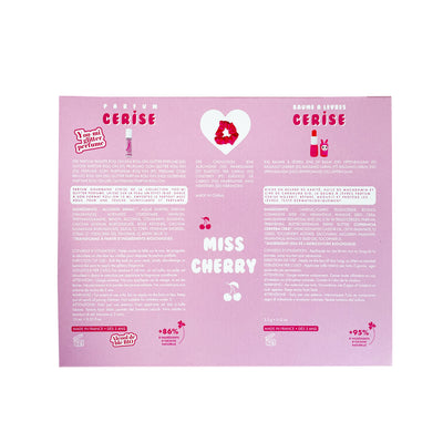 Inuwet Miss Cherry Set -Pembe Saç Tokası, Kiraz Kokulu Parfüm ve Kiraz Aromalı Dudak Nemlendiricisi