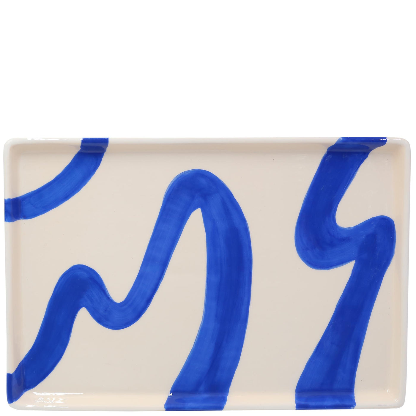 Que Rico - Alejandro Spanish Swirls El Boyaması Tepsi