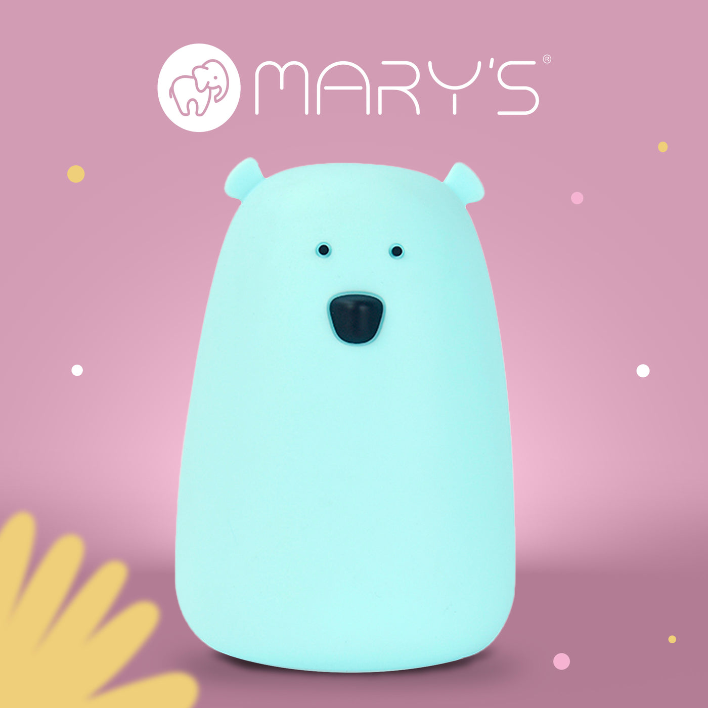 Mary's Teddy Bear Led Gece Lambası Mavi