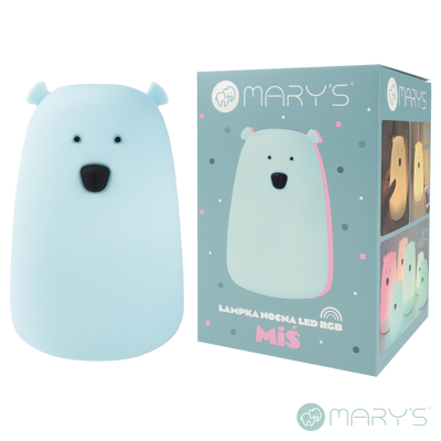 Mary's Teddy Bear Led Gece Lambası Mavi