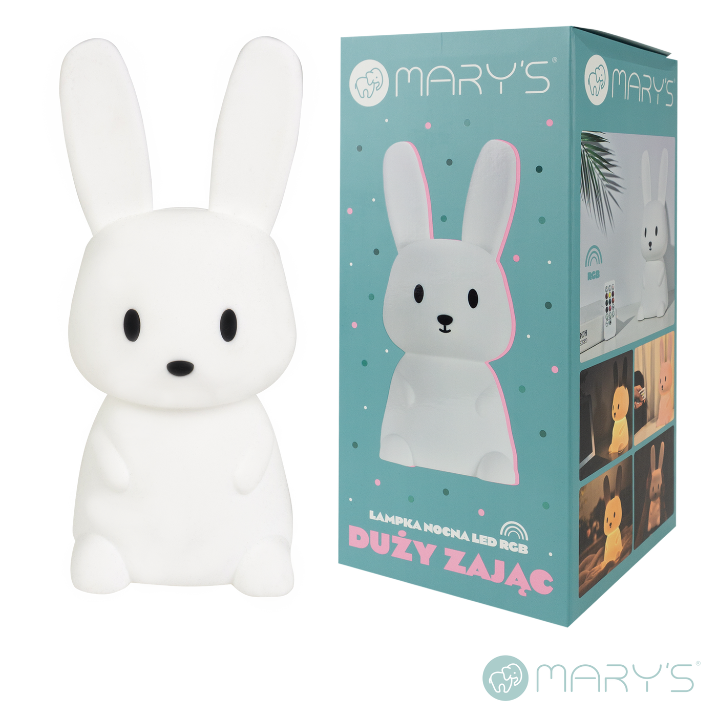 Mary's Big Bunny Led Gece Lambası Beyaz
