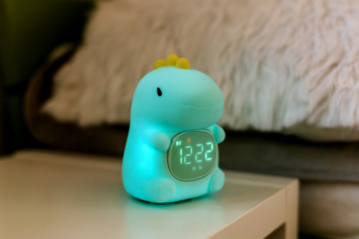 Mary's Dino RGB LED Gece Lambası ve Çalar Saat