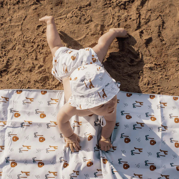 Swim Essentials Jungle UV Korumalı Bağcıklı Çocuk Şapkası 4-8 Yaş