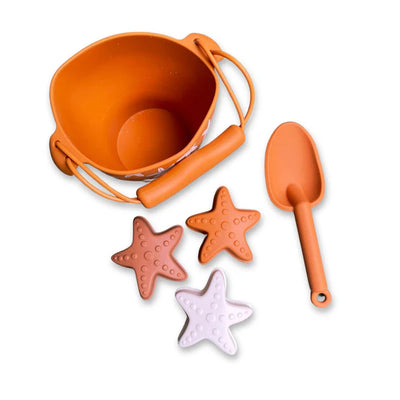 Swim Essentials Sea Star Silikon Oyuncak Seti - Kova, Kürek ve 3 adet Kalıp