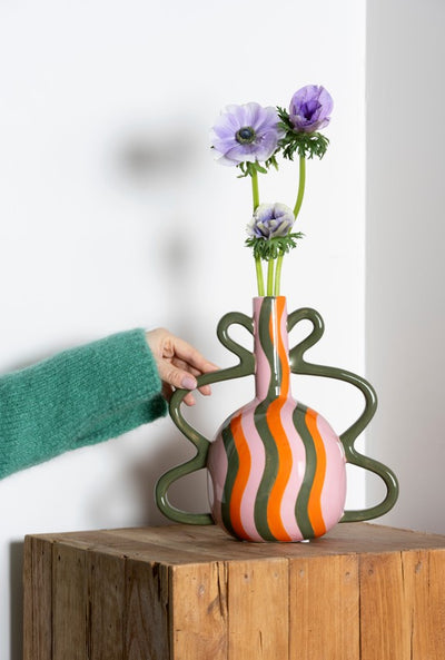 Que Rico - Sofia Squiggle Wiggle El Boyaması Vazo