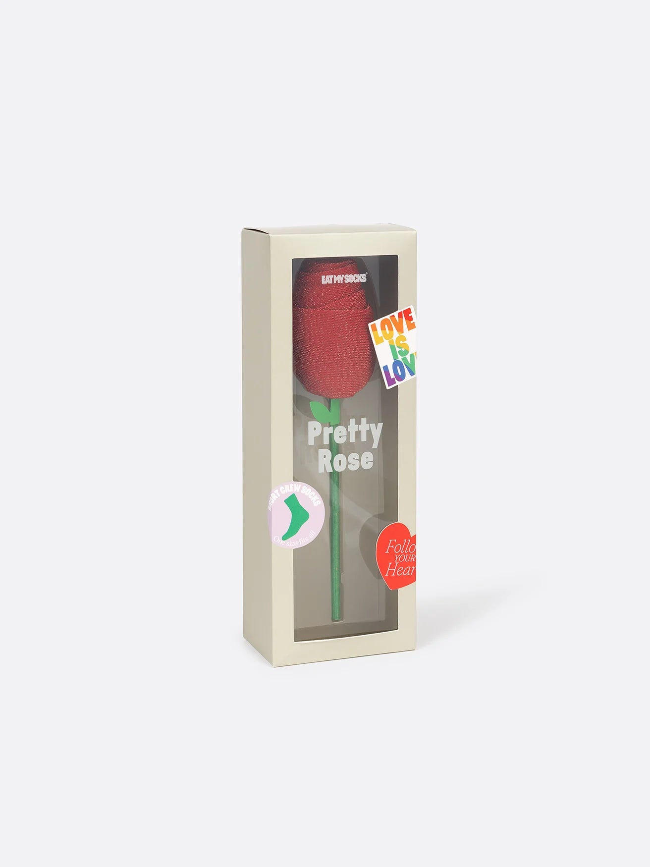 Eat My Socks Pretty Red Rose Yetişkin Çorap