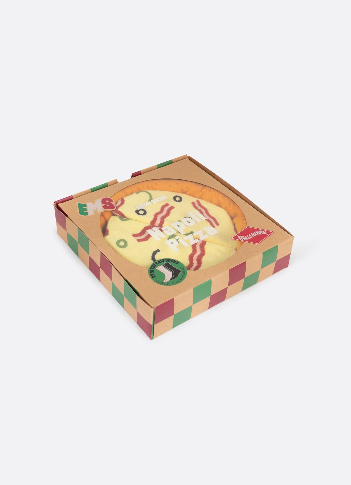 Eat My Socks Napoli Pizza 2li Yetişkin Çorap