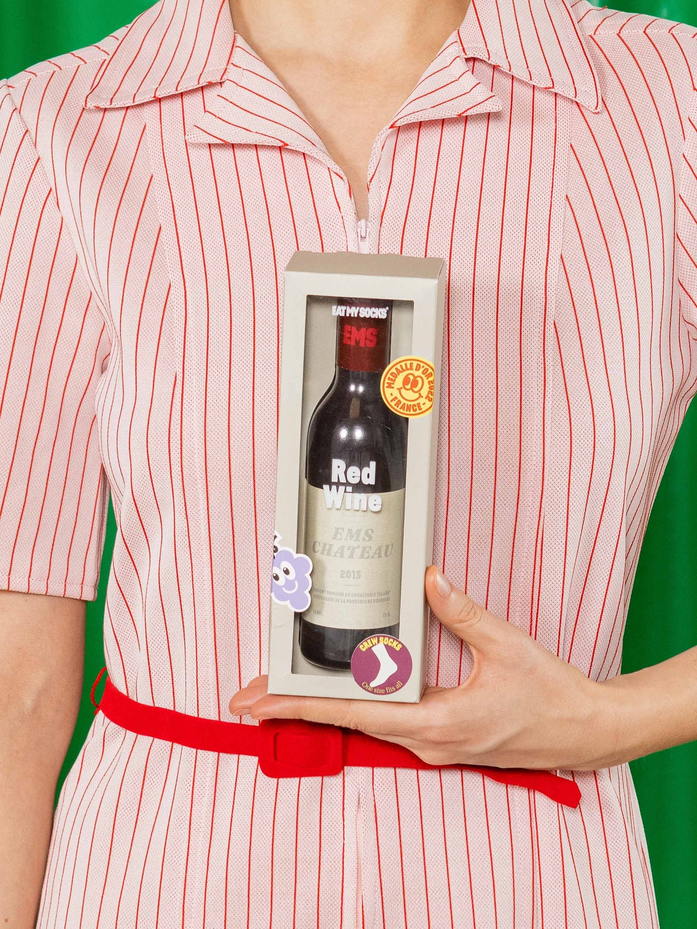 Eat My Socks Red Wine Yetişkin Çorap