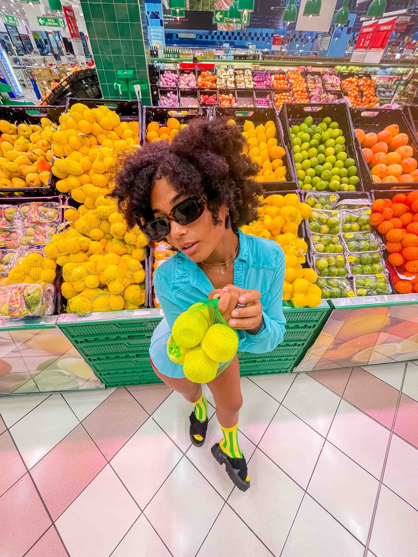 Eat My Socks Fresh Lemons 2li Yetişkin Çorap