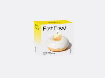 DOIY Fast Food Donut Şamdan Beyaz