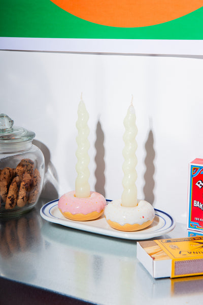 DOIY Fast Food Donut Şamdan Beyaz