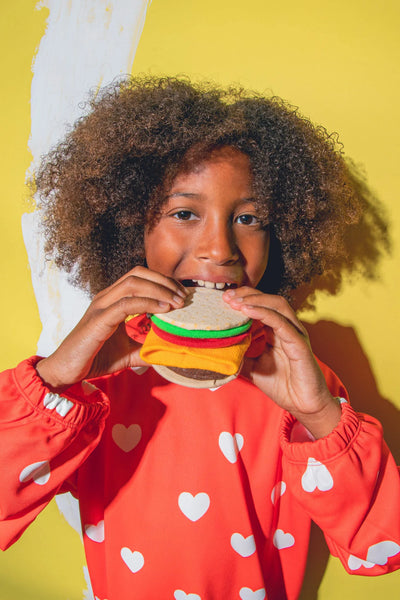 Eat My Socks Cheeseburger 5-10 Yaş Çocuk Çorap