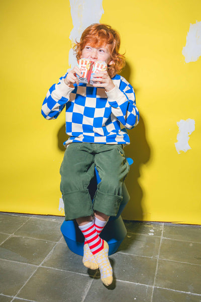 Eat My Socks Pop Corn 5-10 Yaş Çocuk Çorap