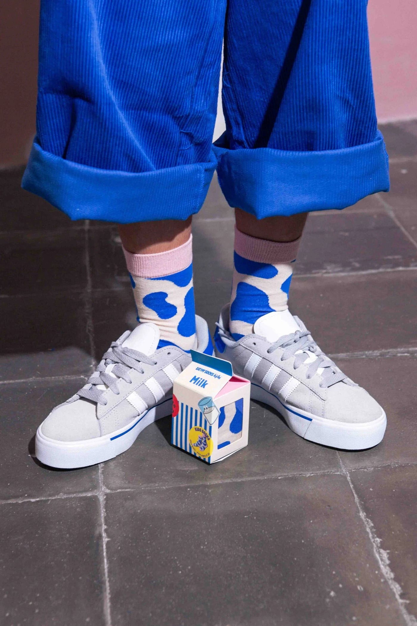 Eat My Socks Blue Milk 5-10 Yaş Çocuk Çorap