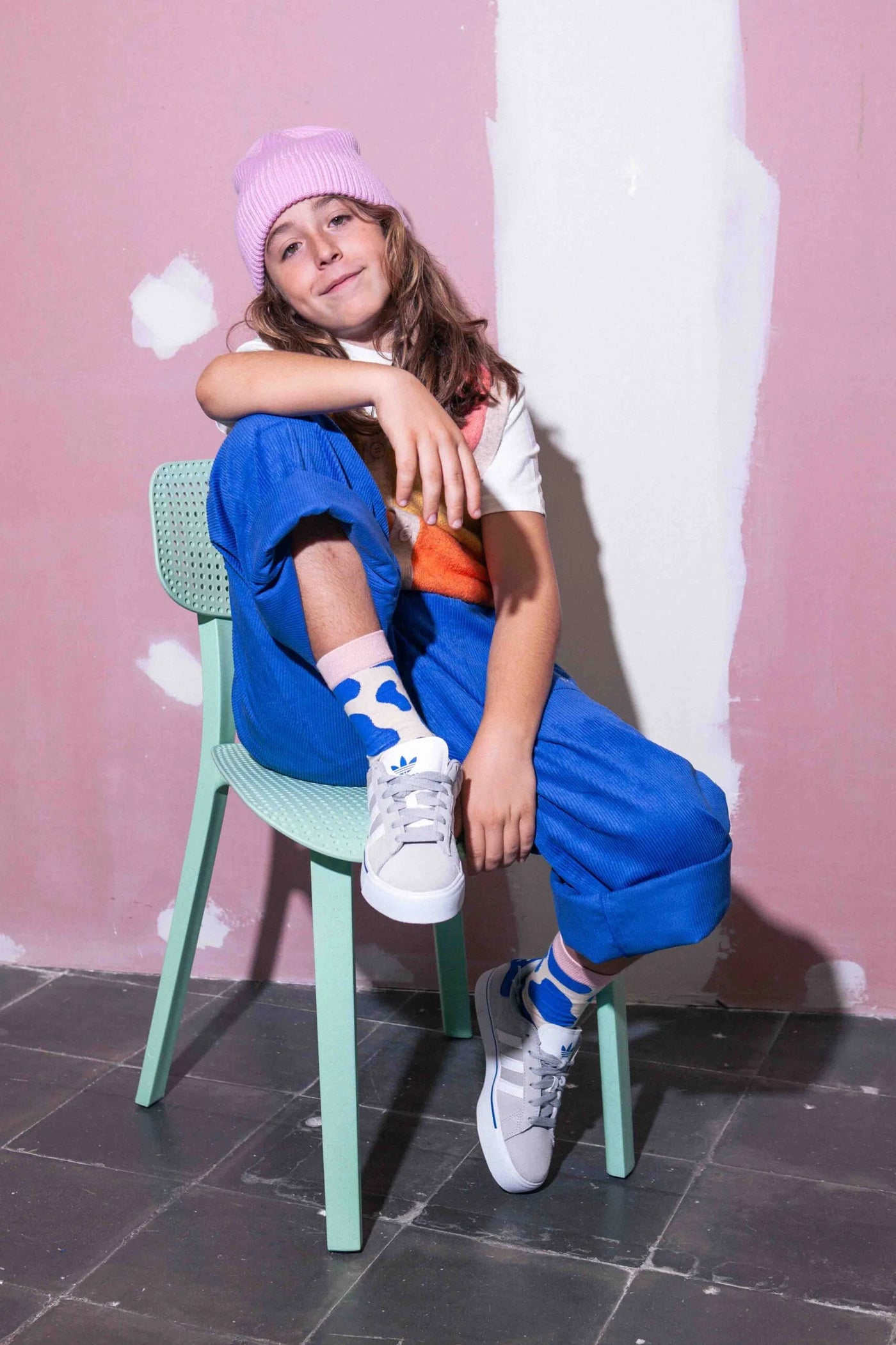 Eat My Socks Blue Milk 5-10 Yaş Çocuk Çorap