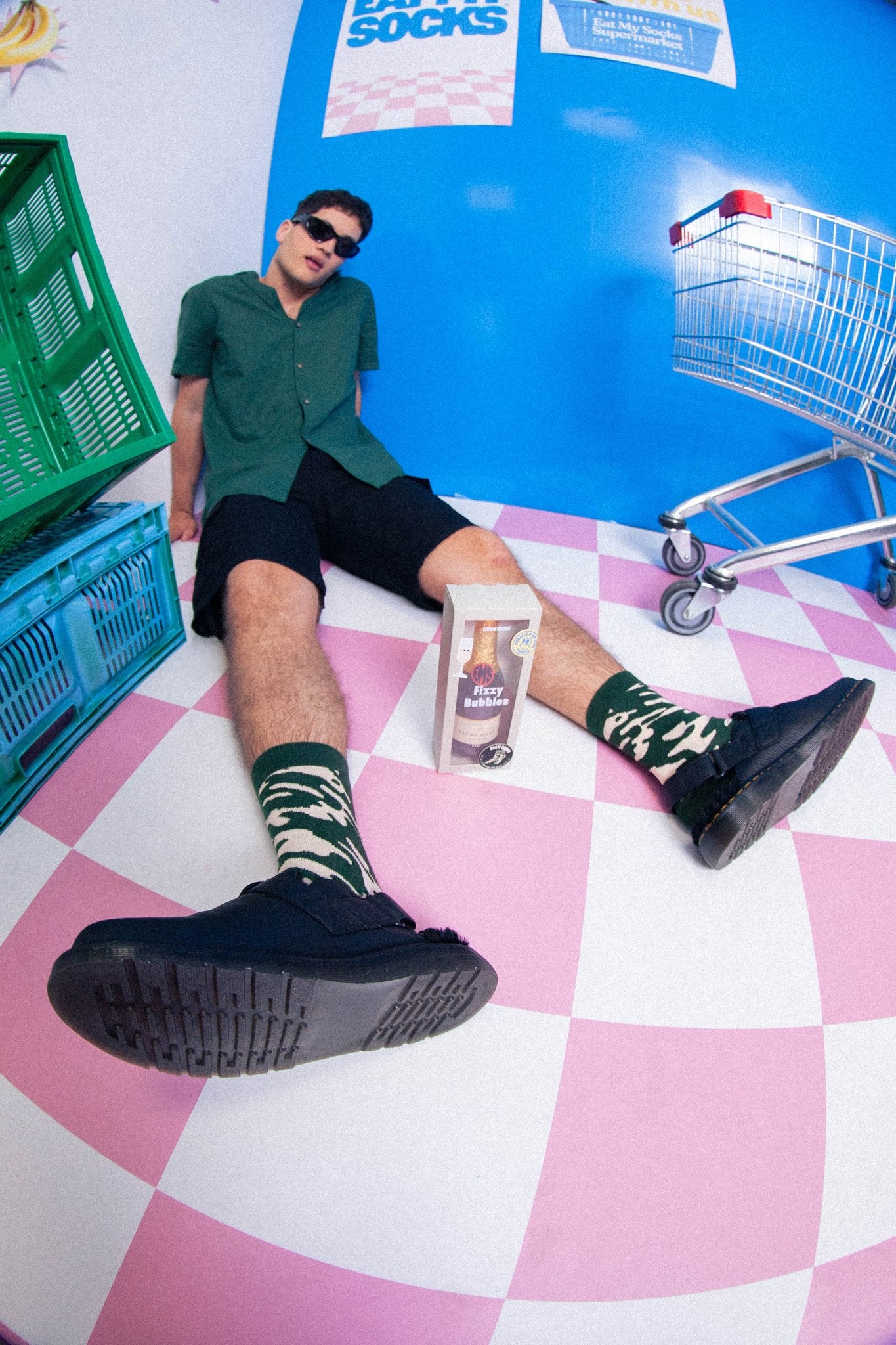 Eat My Socks Fizzy Bubbles Yetişkin Çorap