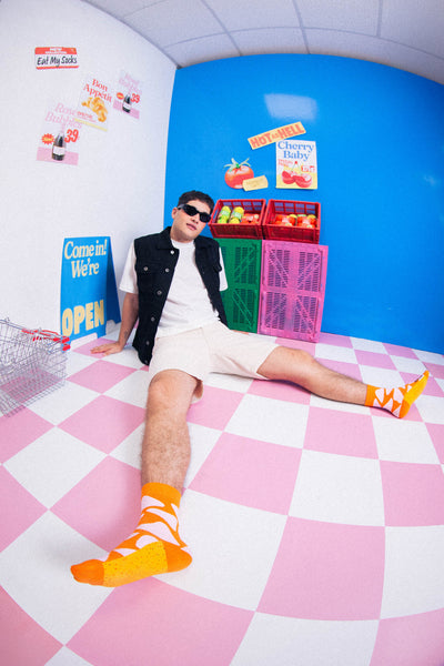 Eat My Socks Crunchy Nachos Turuncu Yetişkin Çorap