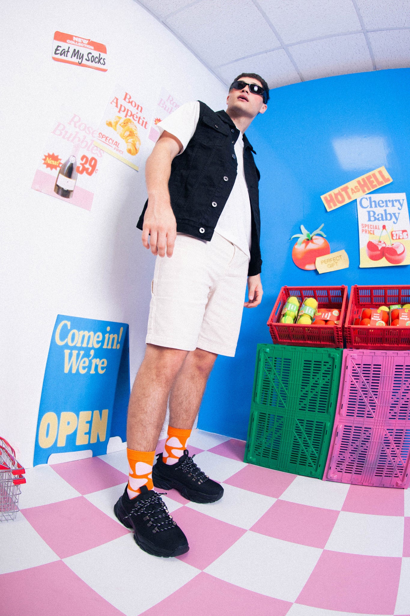 Eat My Socks Crunchy Nachos Turuncu Yetişkin Çorap