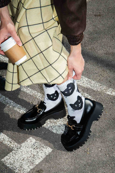 Eat My Socks Cat Yetişkin Çorap