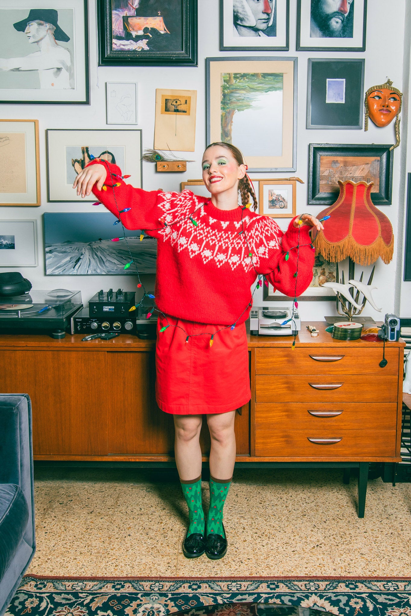 Eat My Socks Xmas Tree Yetişkin Çorap