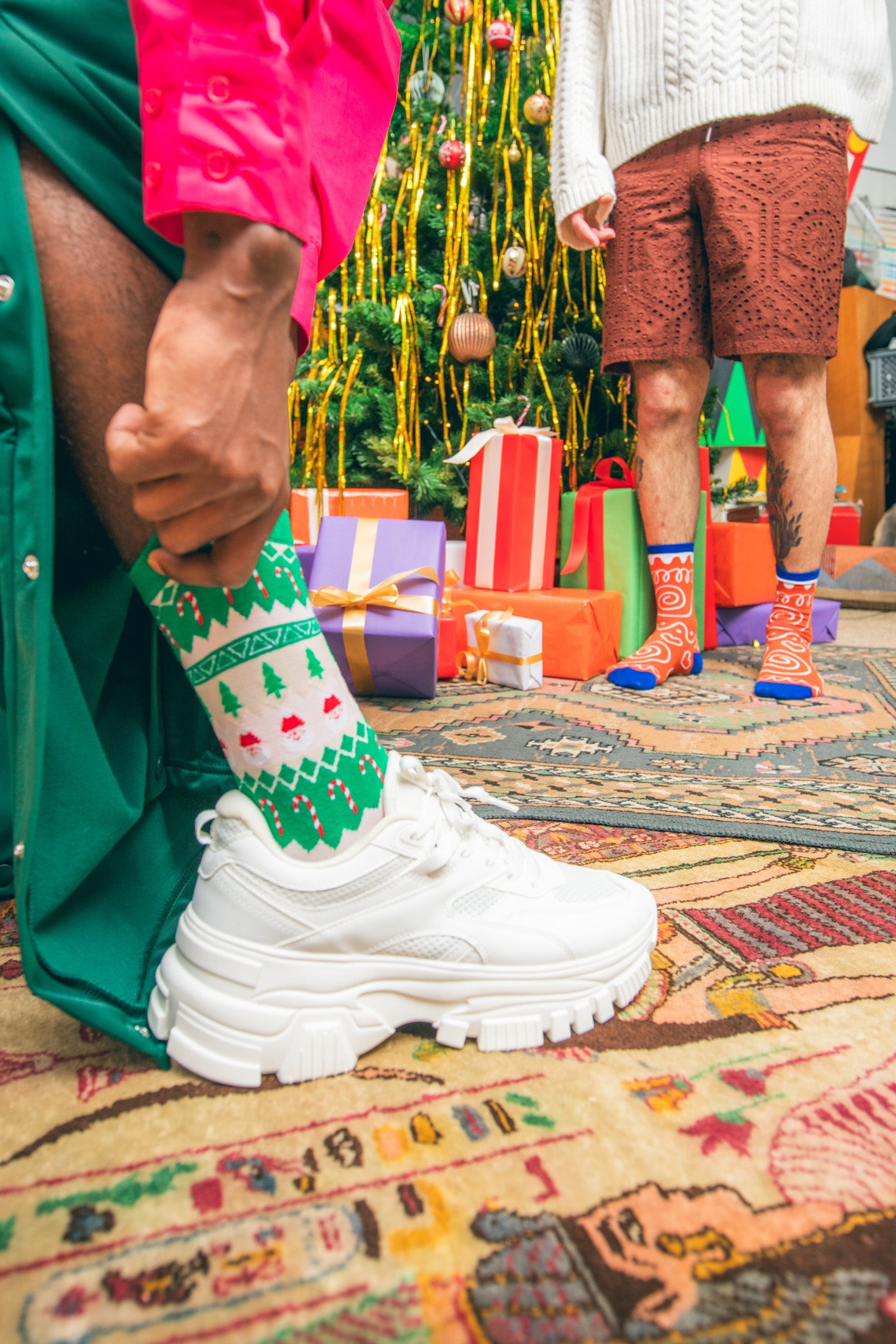 Eat My Socks Xmas Jumper Yetişkin Çorap