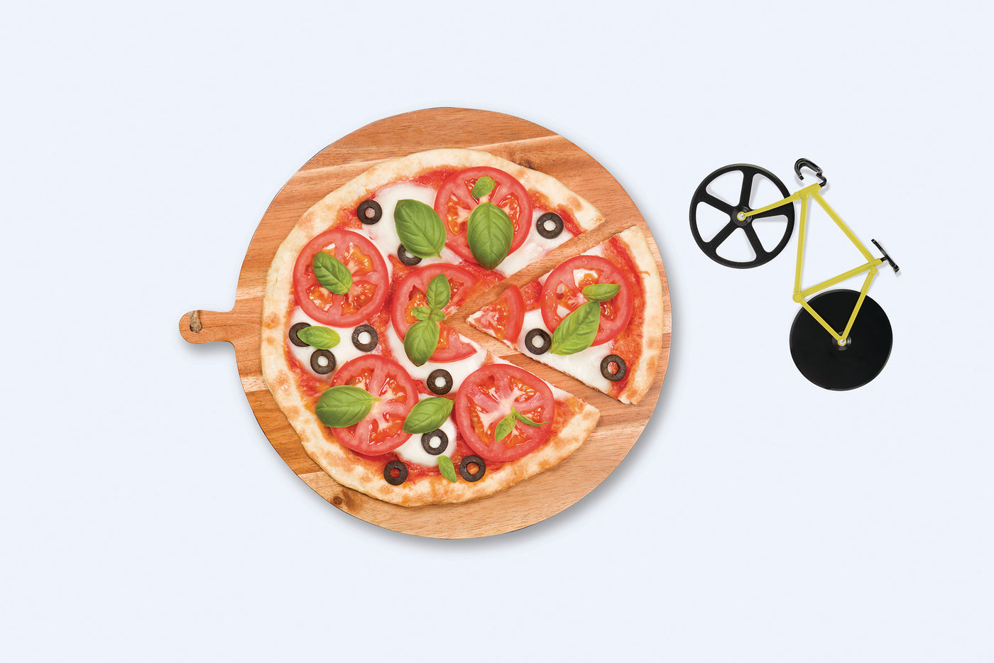 DOIY Bumblebee Fixie Bisiklet Pizza Dilimleyici