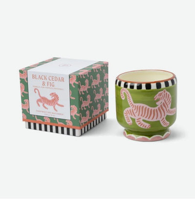 Paddywax Adopo Seramik Kutulu Mum Kaplan-Black Cedar&Fig