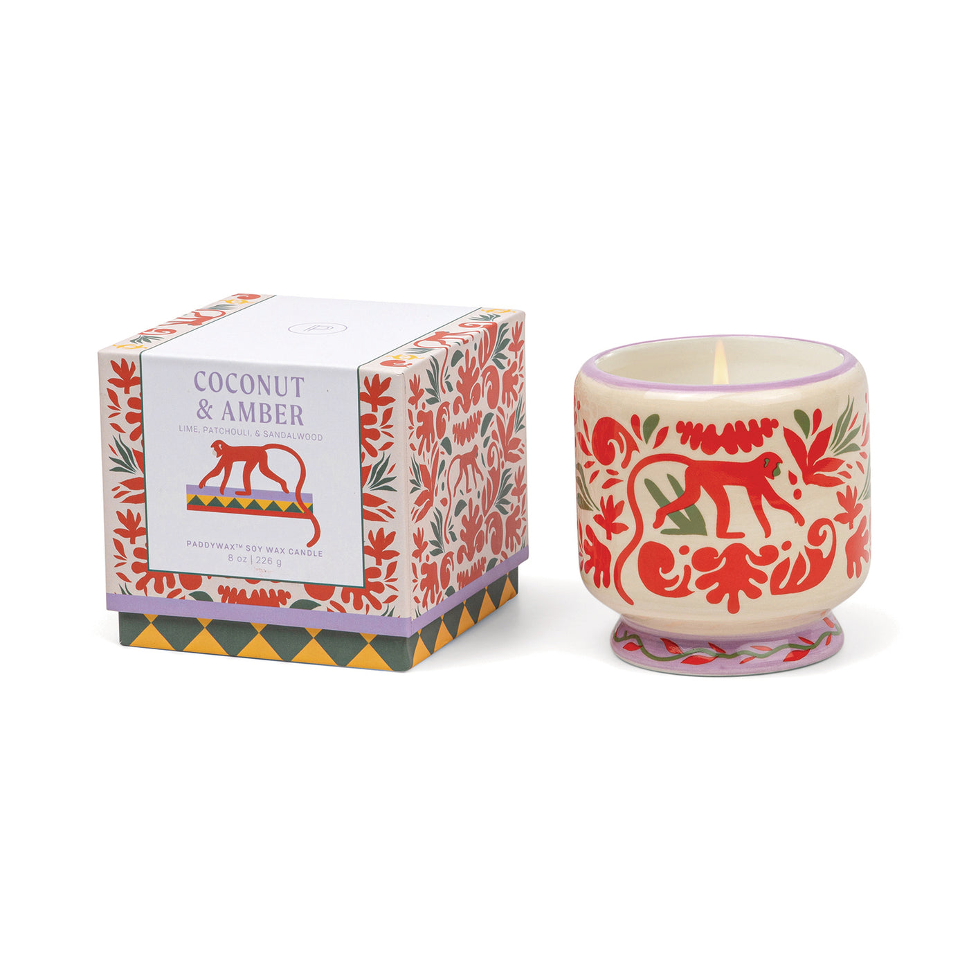 Paddywax Adopo Seramik Kutulu Mum Coconut&Amber
