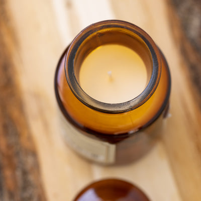 Paddywax Apothecary Glass Jar Candle Amber&Smoke Cam Mum