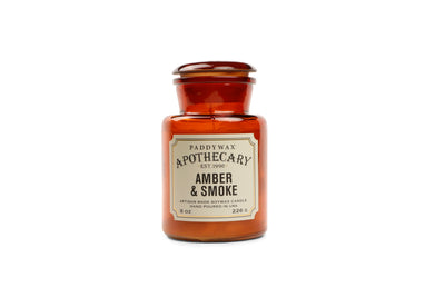 Paddywax Apothecary Glass Jar Candle Amber&Smoke Cam Mum