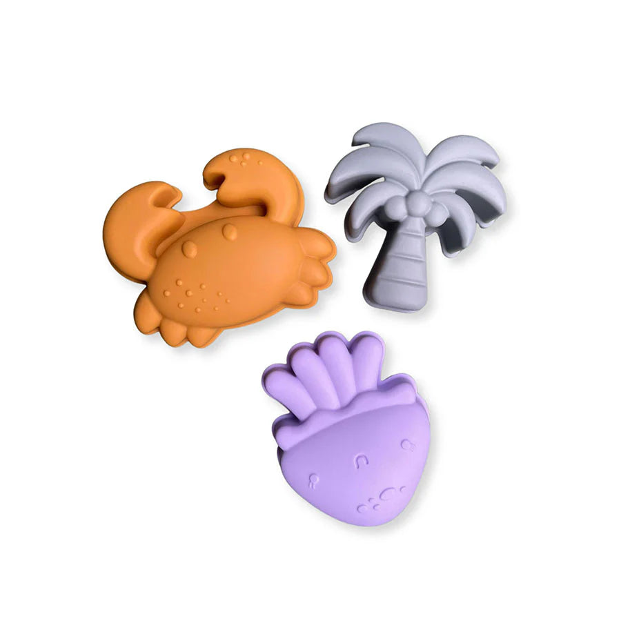 Swim Essentials Abstract  Silikon Oyuncak Seti - Kova, Kürek ve 3 adet Kalıp