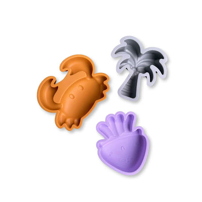 Swim Essentials Abstract  Silikon Oyuncak Seti - Kova, Kürek ve 3 adet Kalıp