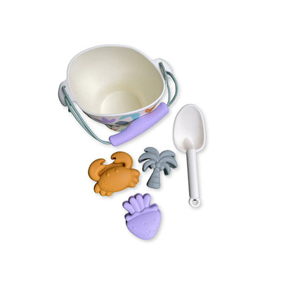 Swim Essentials Abstract  Silikon Oyuncak Seti - Kova, Kürek ve 3 adet Kalıp