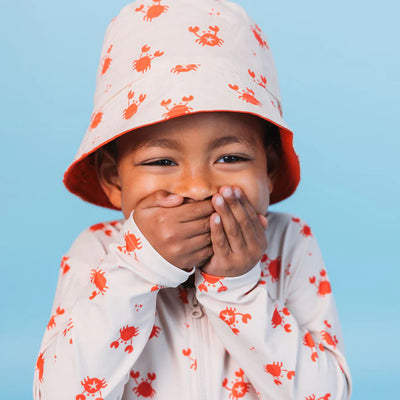 Swim Essentials Crabby UV Korumalı Çift Taraflı Bebek Şapkası 0-12 Ay