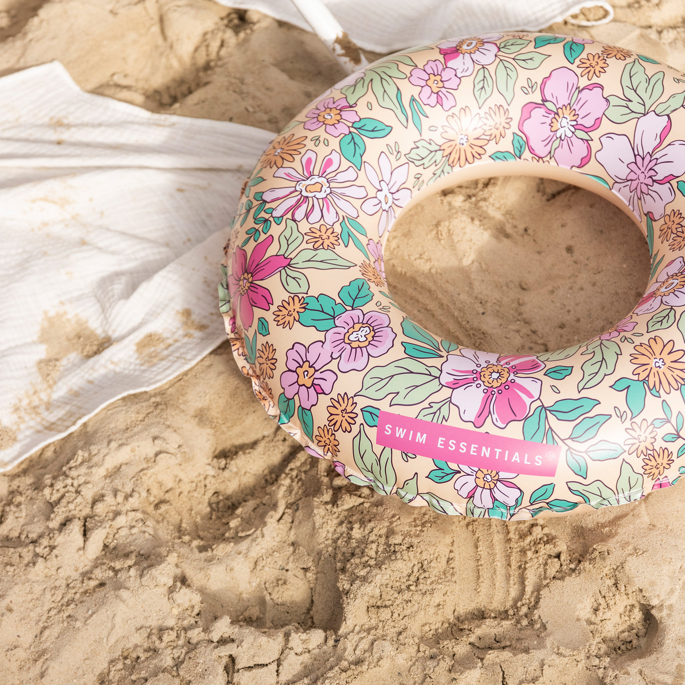Swim Essentials Pink Blossom Yüzme Simidi 90cm