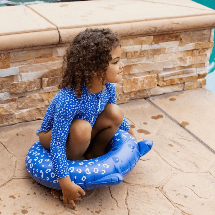 Swim Essentials Blue Leopard Animal Yüzme Simidi 55cm