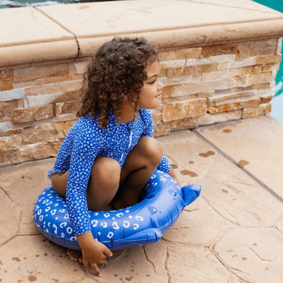 Swim Essentials Blue Leopard Animal Yüzme Simidi 55cm